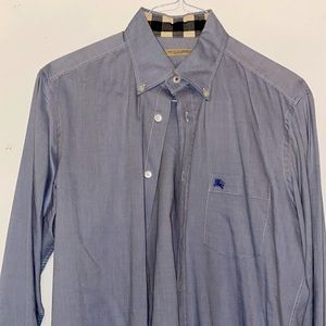 Burberry Blue Dress Shirt